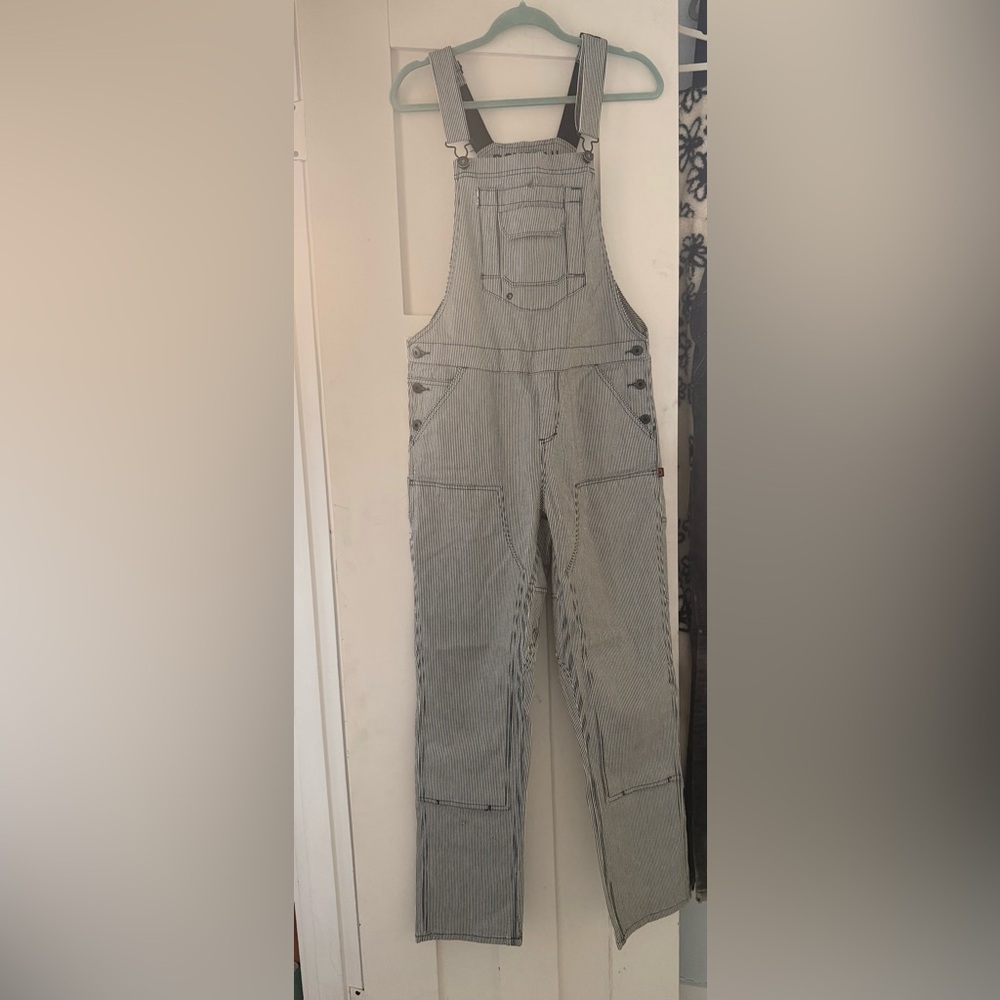 DOVETAIL Workwear Railroad Striped Overalls - 8/30 - Portland OR made - stretch